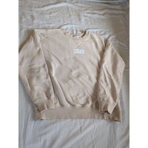Kith Terry Sweatshirt Stretch Sz Small Tan Pullover Crew Long Sleeve